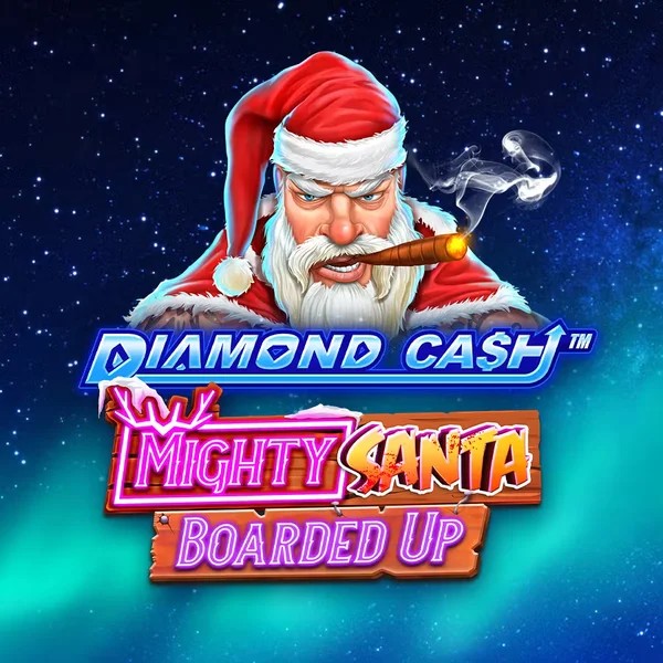 Diamond Cash Mighty Santa Boarded Up logo by Greentube Spinko Casino